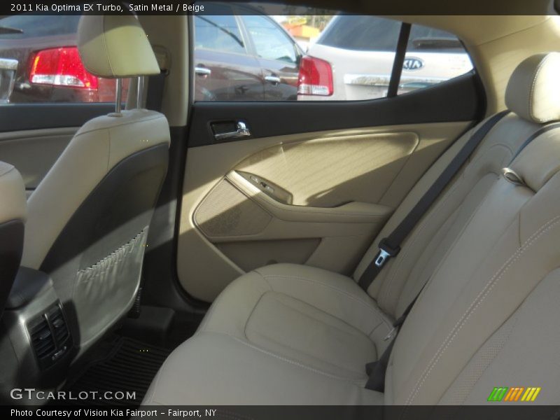 Rear Seat of 2011 Optima EX Turbo