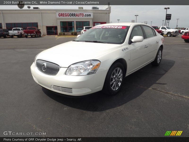 White Diamond Tri-coat / Cocoa/Cashmere 2009 Buick Lucerne CXL