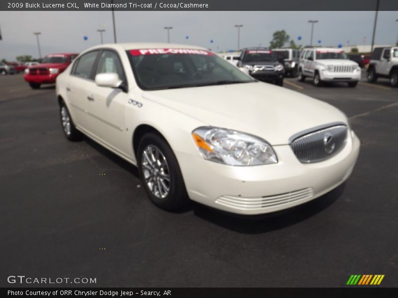 White Diamond Tri-coat / Cocoa/Cashmere 2009 Buick Lucerne CXL