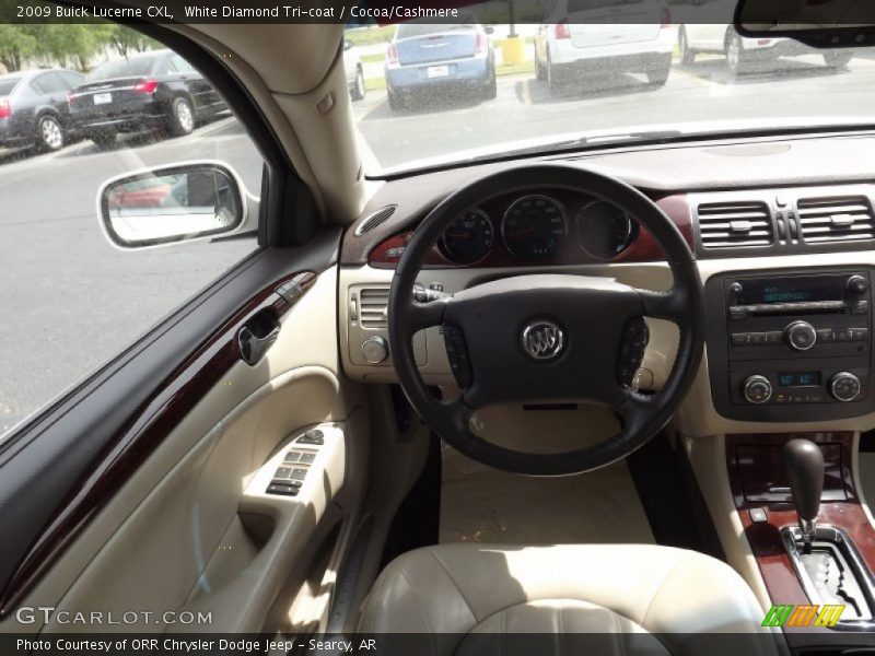 White Diamond Tri-coat / Cocoa/Cashmere 2009 Buick Lucerne CXL