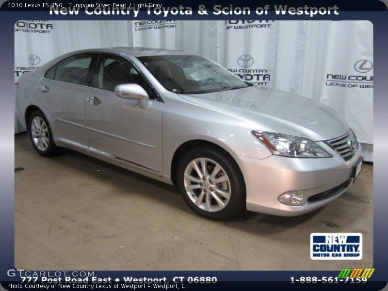 Tungsten Silver Pearl / Light Gray 2010 Lexus ES 350