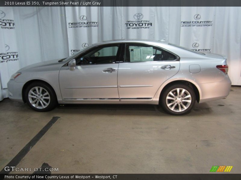 Tungsten Silver Pearl / Light Gray 2010 Lexus ES 350