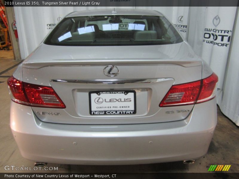 Tungsten Silver Pearl / Light Gray 2010 Lexus ES 350