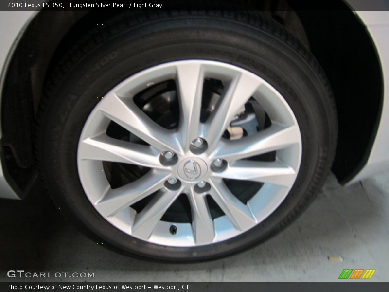 Tungsten Silver Pearl / Light Gray 2010 Lexus ES 350
