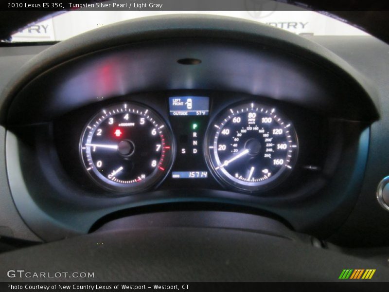 Tungsten Silver Pearl / Light Gray 2010 Lexus ES 350