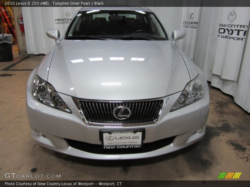 Tungsten Silver Pearl / Black 2010 Lexus IS 250 AWD
