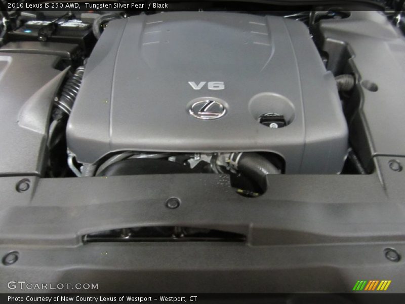 Tungsten Silver Pearl / Black 2010 Lexus IS 250 AWD