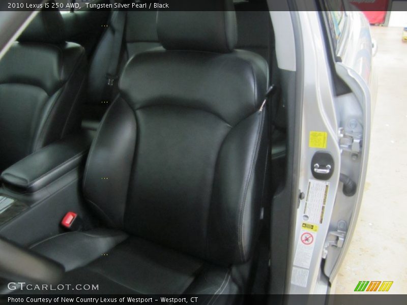 Tungsten Silver Pearl / Black 2010 Lexus IS 250 AWD