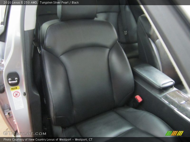 Tungsten Silver Pearl / Black 2010 Lexus IS 250 AWD