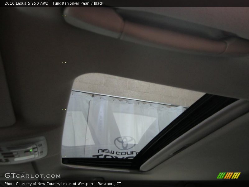 Tungsten Silver Pearl / Black 2010 Lexus IS 250 AWD