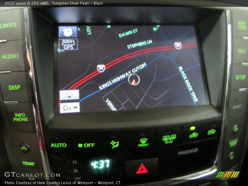 Tungsten Silver Pearl / Black 2010 Lexus IS 250 AWD