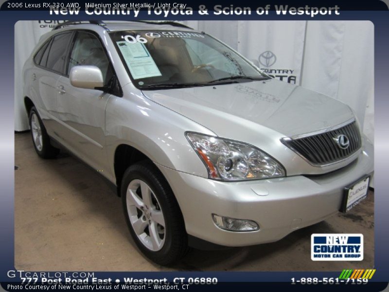 Millenium Silver Metallic / Light Gray 2006 Lexus RX 330 AWD