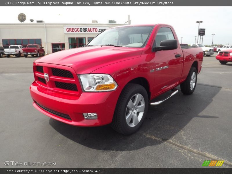 Flame Red / Dark Slate Gray/Medium Graystone 2012 Dodge Ram 1500 Express Regular Cab 4x4