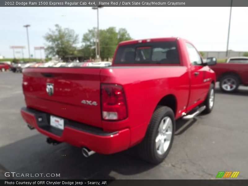 Flame Red / Dark Slate Gray/Medium Graystone 2012 Dodge Ram 1500 Express Regular Cab 4x4