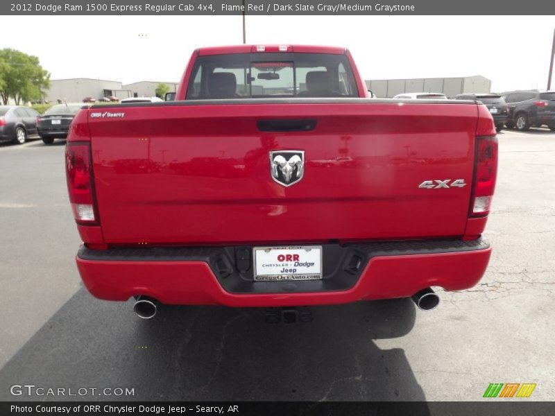 Flame Red / Dark Slate Gray/Medium Graystone 2012 Dodge Ram 1500 Express Regular Cab 4x4