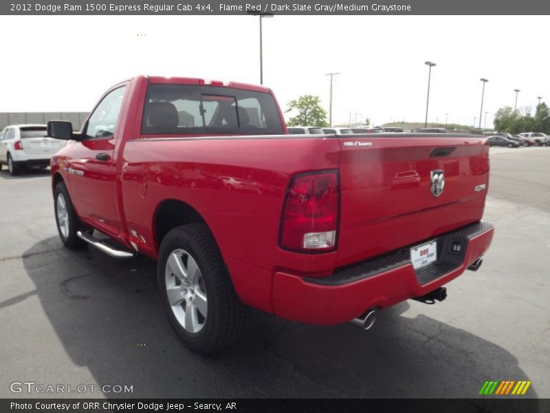 Flame Red / Dark Slate Gray/Medium Graystone 2012 Dodge Ram 1500 Express Regular Cab 4x4