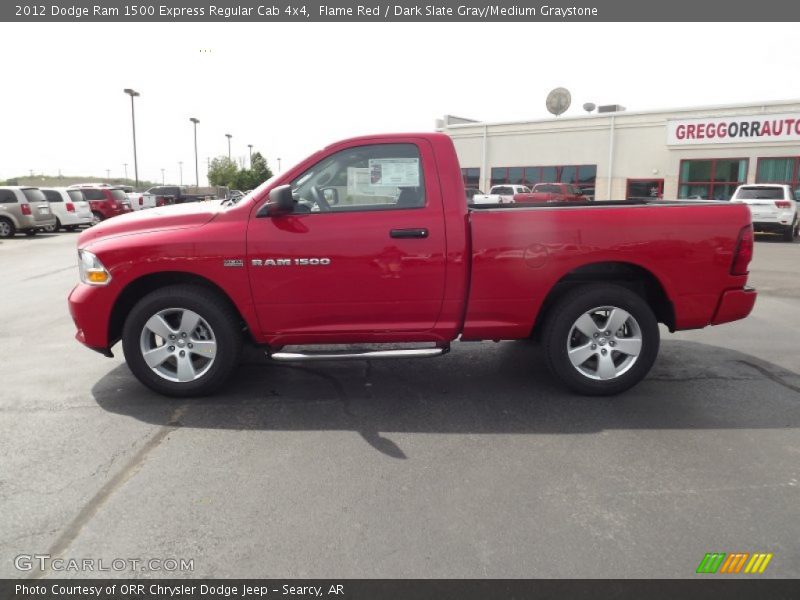 Flame Red / Dark Slate Gray/Medium Graystone 2012 Dodge Ram 1500 Express Regular Cab 4x4