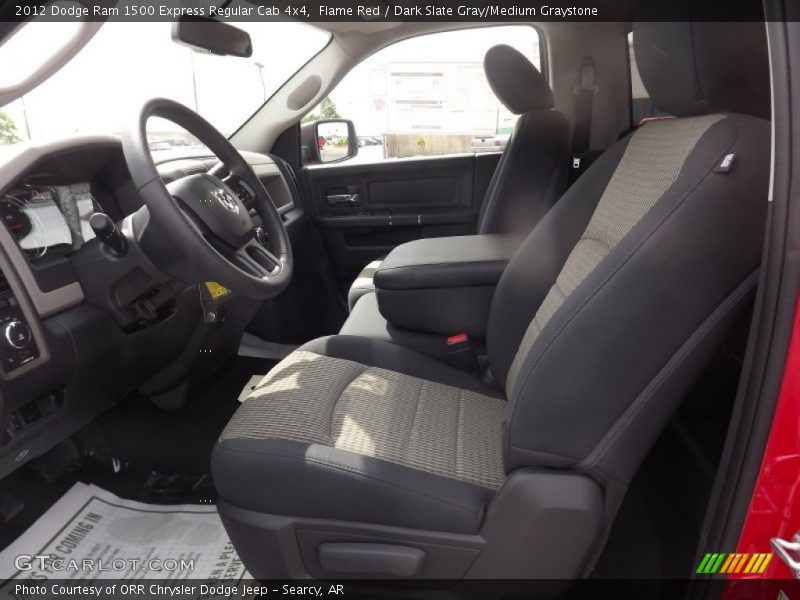 Flame Red / Dark Slate Gray/Medium Graystone 2012 Dodge Ram 1500 Express Regular Cab 4x4