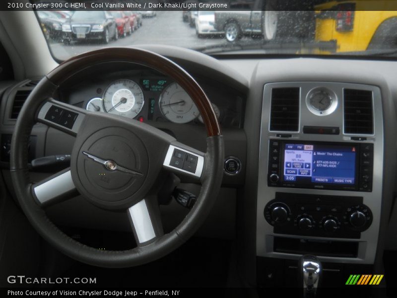 Cool Vanilla White / Dark Khaki/Light Graystone 2010 Chrysler 300 C HEMI