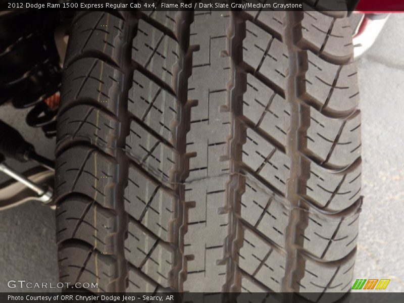 Flame Red / Dark Slate Gray/Medium Graystone 2012 Dodge Ram 1500 Express Regular Cab 4x4