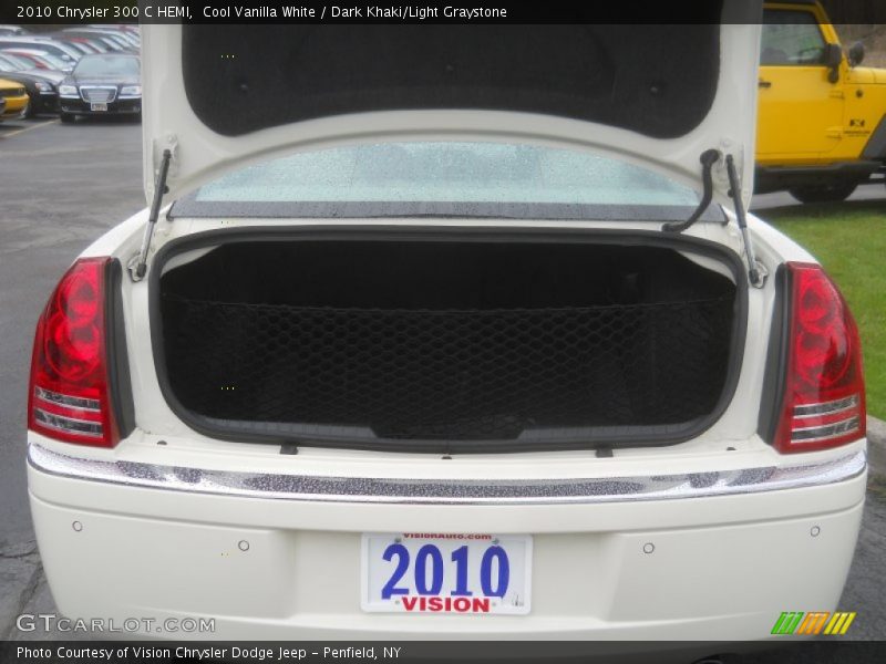 Cool Vanilla White / Dark Khaki/Light Graystone 2010 Chrysler 300 C HEMI