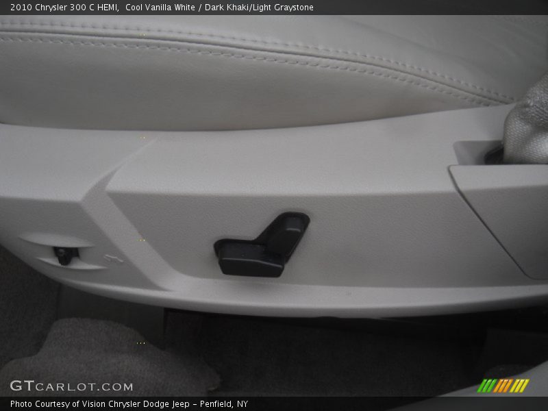 Cool Vanilla White / Dark Khaki/Light Graystone 2010 Chrysler 300 C HEMI