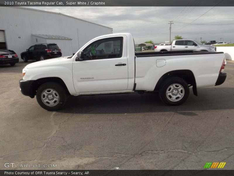 Super White / Graphite 2010 Toyota Tacoma Regular Cab