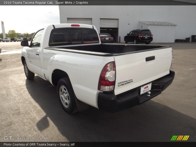 Super White / Graphite 2010 Toyota Tacoma Regular Cab