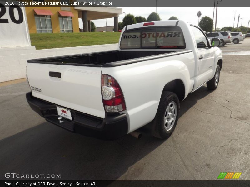Super White / Graphite 2010 Toyota Tacoma Regular Cab