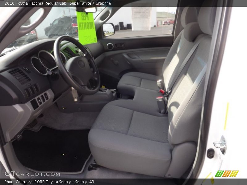 Super White / Graphite 2010 Toyota Tacoma Regular Cab