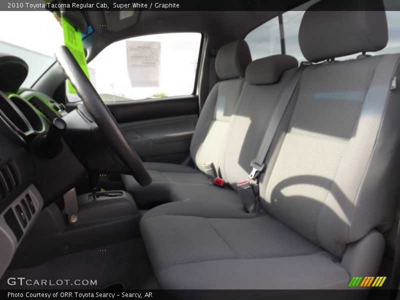 Super White / Graphite 2010 Toyota Tacoma Regular Cab