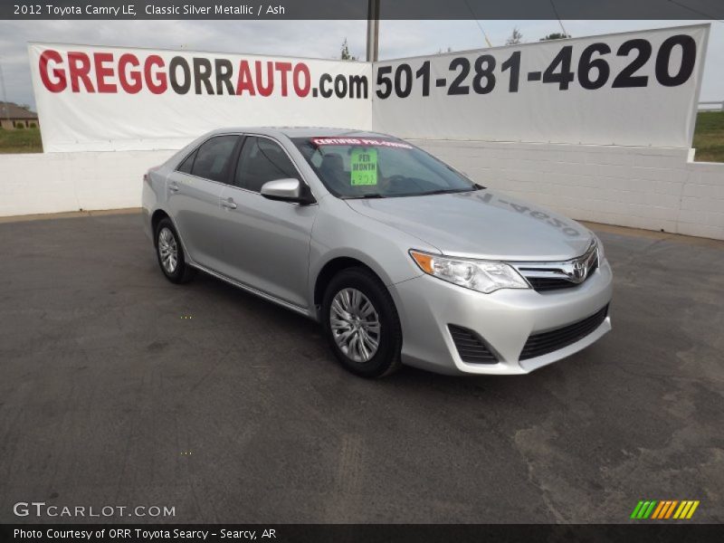 Classic Silver Metallic / Ash 2012 Toyota Camry LE
