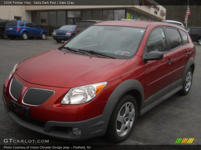 Salsa Dark Red / Slate Gray 2006 Pontiac Vibe