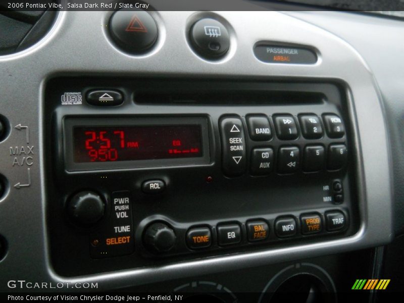 Salsa Dark Red / Slate Gray 2006 Pontiac Vibe