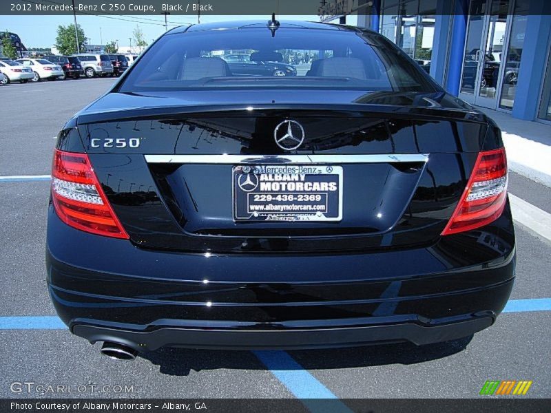 Black / Black 2012 Mercedes-Benz C 250 Coupe