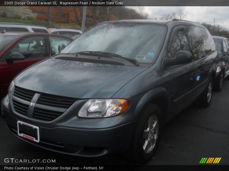 Magnesium Pearl / Medium Slate Gray 2005 Dodge Grand Caravan SE