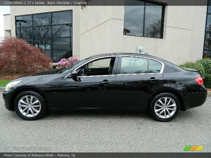 Black Obsidian / Graphite 2009 Infiniti G 37 x Sedan