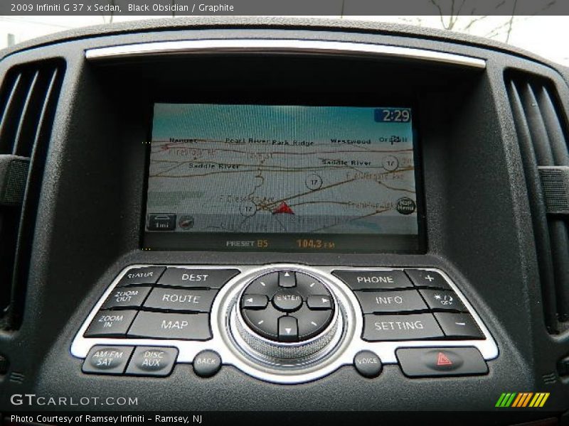 Black Obsidian / Graphite 2009 Infiniti G 37 x Sedan