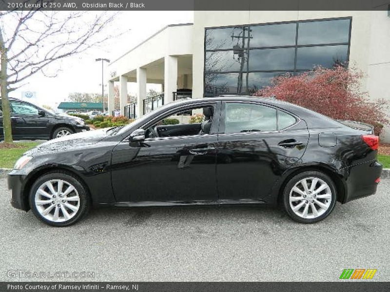 Obsidian Black / Black 2010 Lexus IS 250 AWD