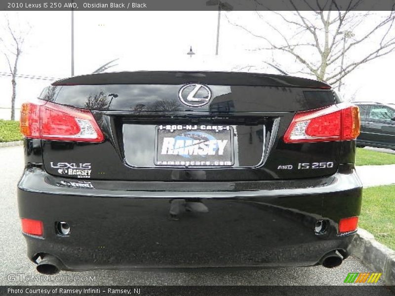 Obsidian Black / Black 2010 Lexus IS 250 AWD