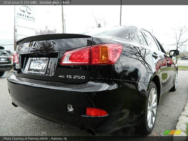 Obsidian Black / Black 2010 Lexus IS 250 AWD