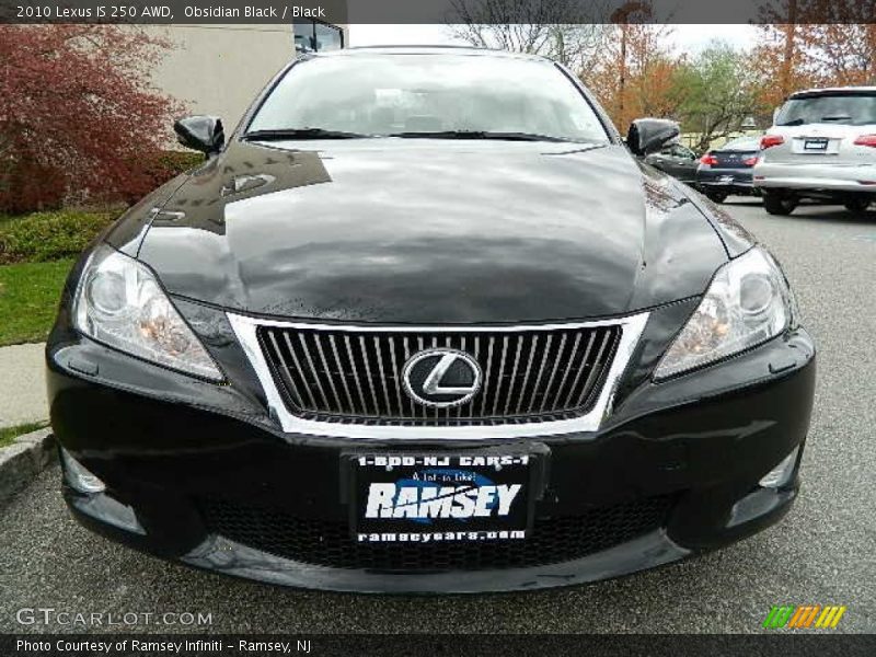 Obsidian Black / Black 2010 Lexus IS 250 AWD