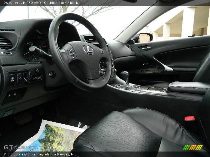 Obsidian Black / Black 2010 Lexus IS 250 AWD