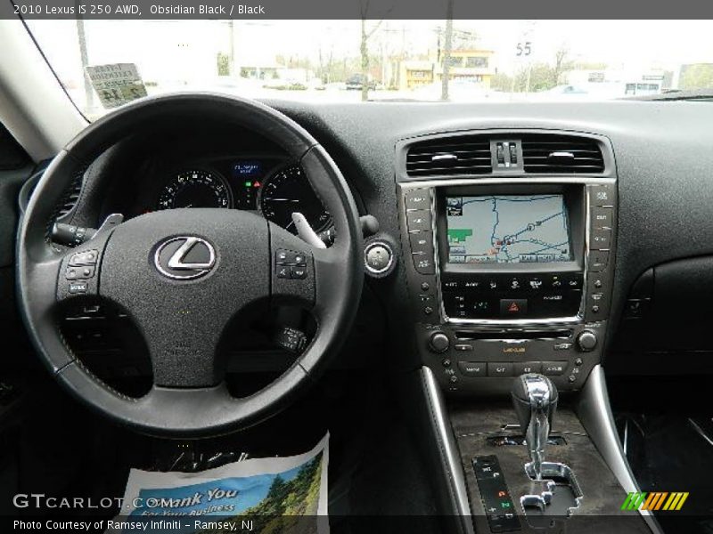 Obsidian Black / Black 2010 Lexus IS 250 AWD