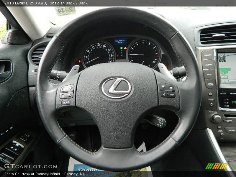 Obsidian Black / Black 2010 Lexus IS 250 AWD