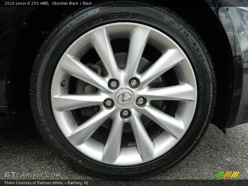 Obsidian Black / Black 2010 Lexus IS 250 AWD