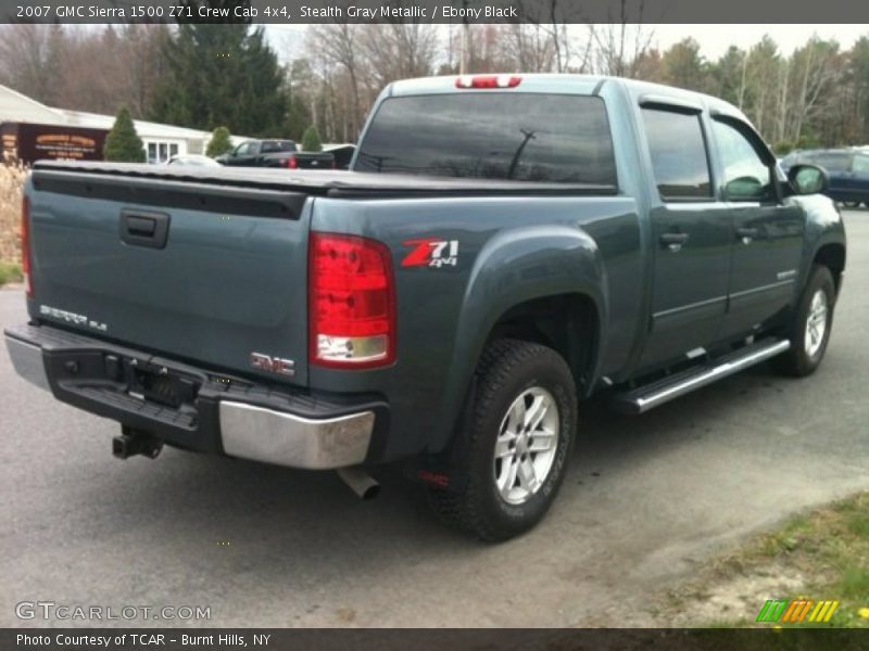 Stealth Gray Metallic / Ebony Black 2007 GMC Sierra 1500 Z71 Crew Cab 4x4