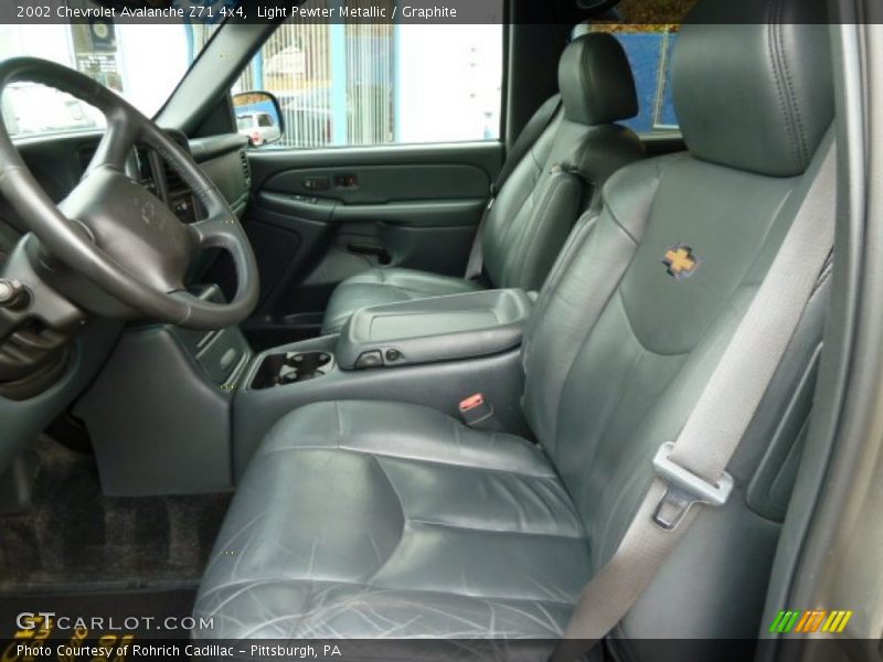 Light Pewter Metallic / Graphite 2002 Chevrolet Avalanche Z71 4x4