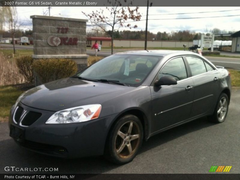 Granite Metallic / Ebony 2007 Pontiac G6 V6 Sedan