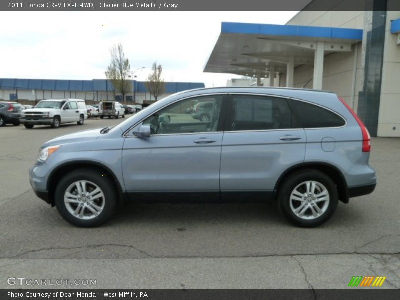 Glacier Blue Metallic / Gray 2011 Honda CR-V EX-L 4WD